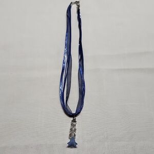 Elegant Blue and Silver Necklace